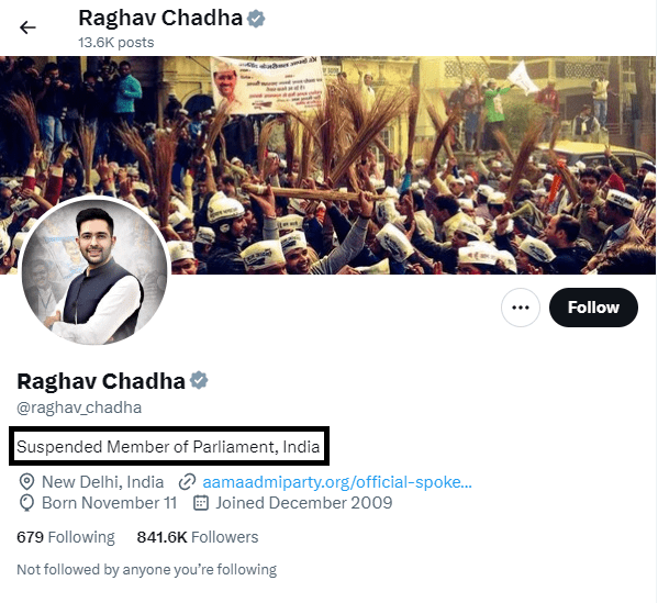 Raghav Chadha bio