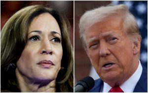 FILE PHOTO: FILE PHOTO: U.S. Vice President Kamala Harris and former U.S. President Donald Trump in combo photograph
