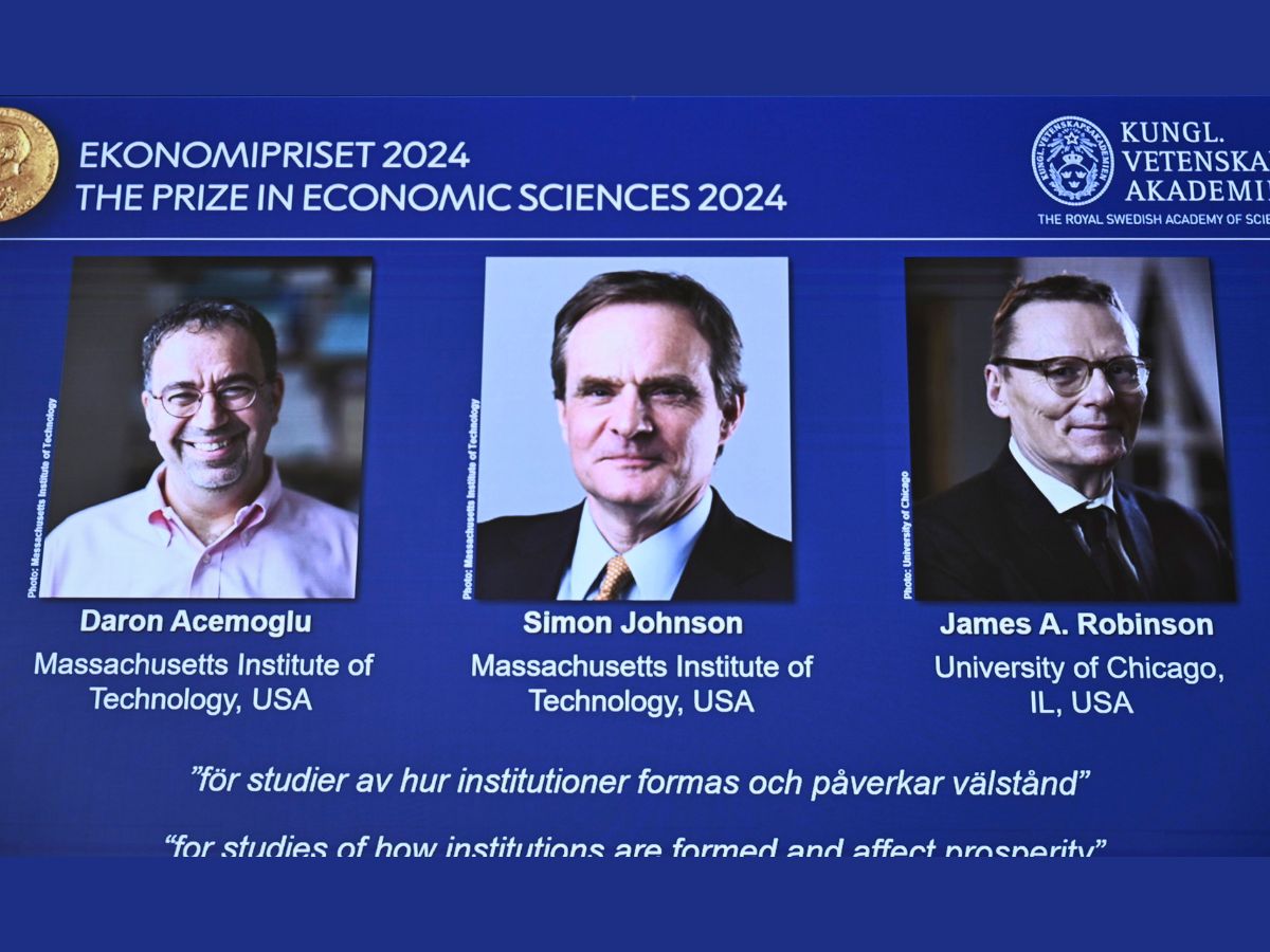 Nobel Prize in Economics 2024: Research done on the difference in prosperity between nations, Nobel Prize given to three economists Nobel Prize in Economics 2024: राष्ट्रो के बीच समृद्धि में अंतर पर किया रिसर्च, तीन अर्थशास्त्रियों को दिया गया नोबेल पुरस्कार