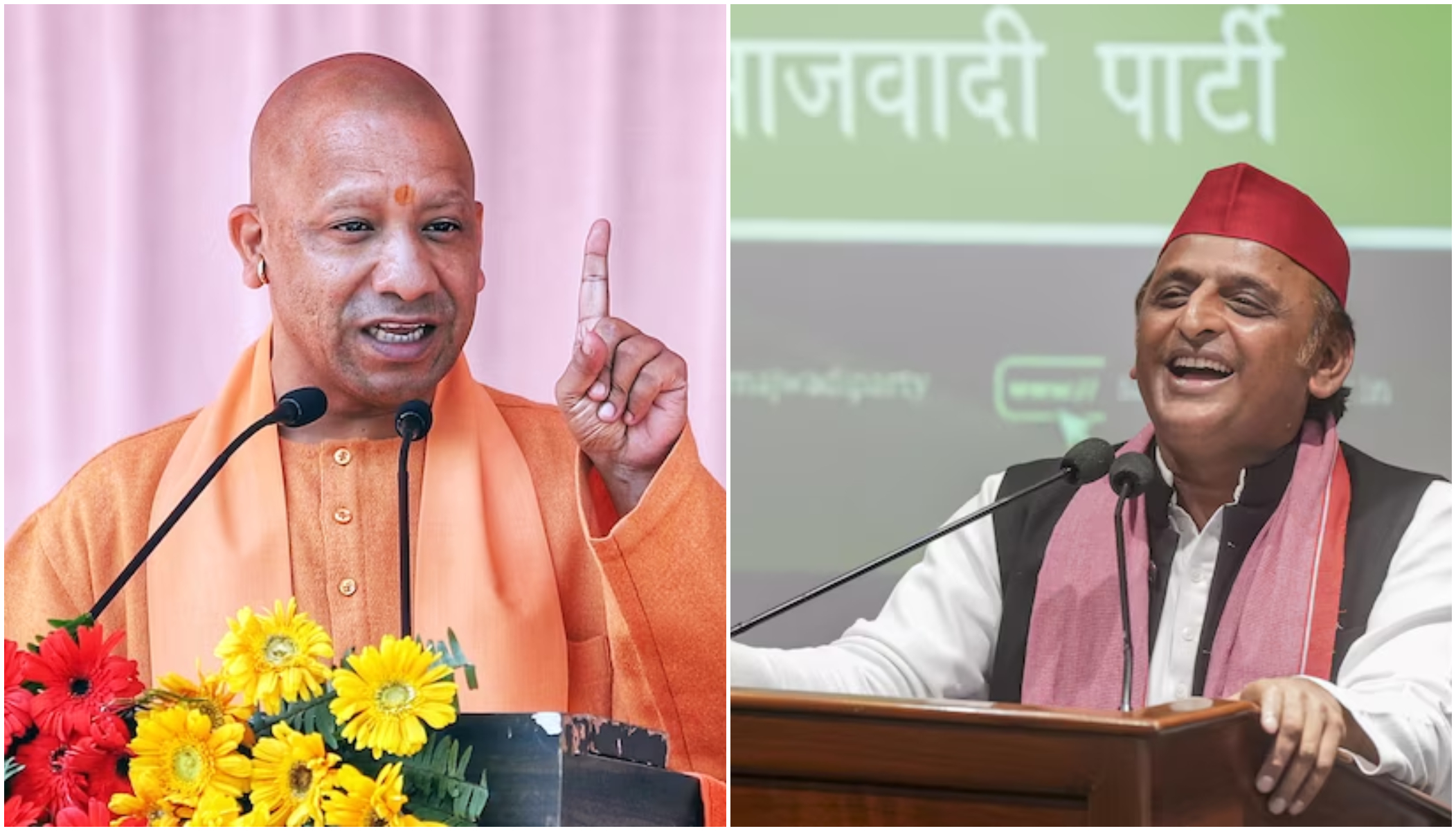 Yogi and Akhilesh Up by election results