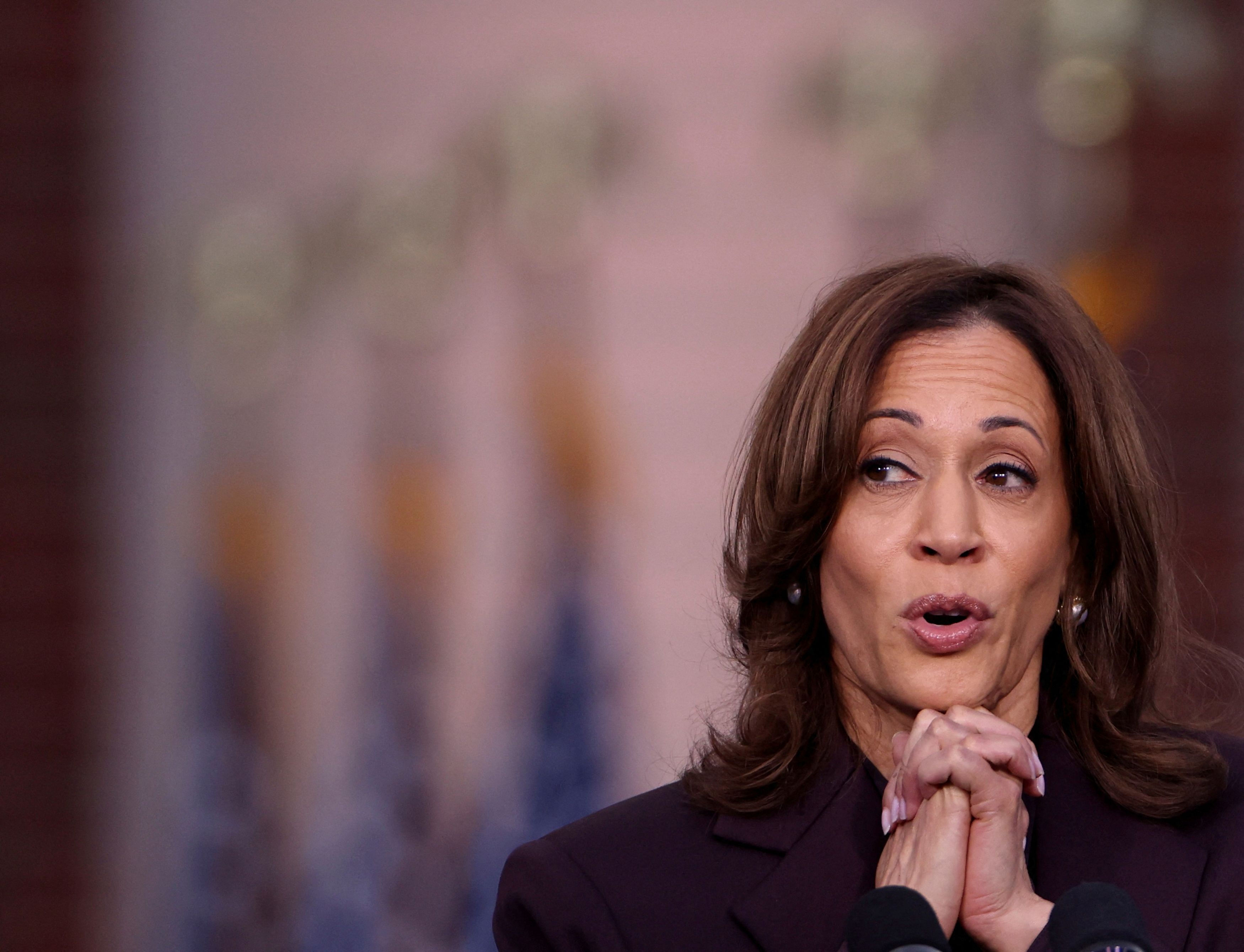 Democratic presidential nominee U.S. Vice President Kamala Harris delivers speech conceding 2024 U.S. Presidential Election to President-elect Trump at Howard University in Washington