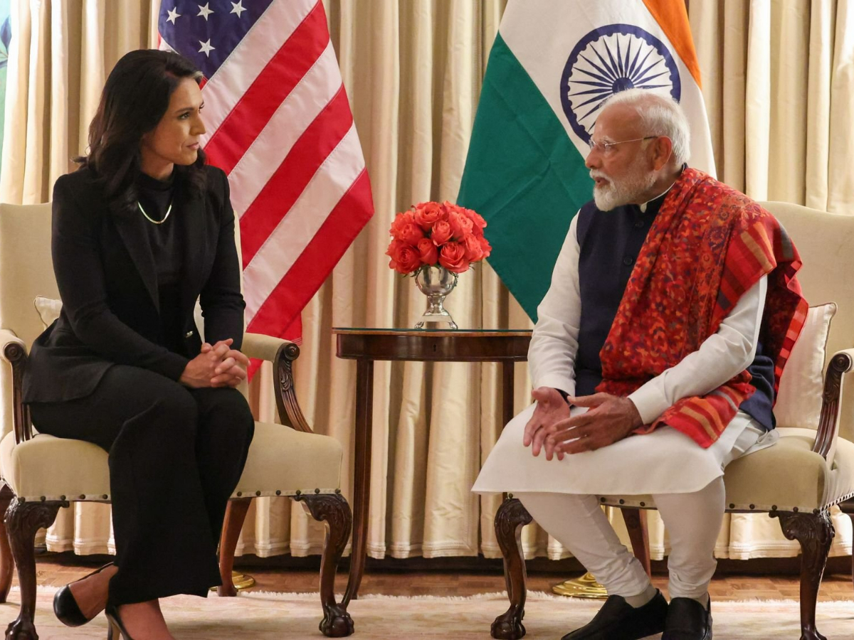 PM Modi meets Tulsi Gabbard
