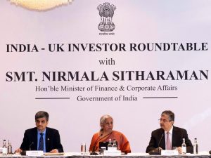 FM Nirmala Sitharaman in UK