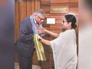 N Chandrasekaran and Mamata Banerjee
