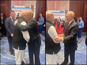 PM Modi Putin meeting at SCO summit 2025
