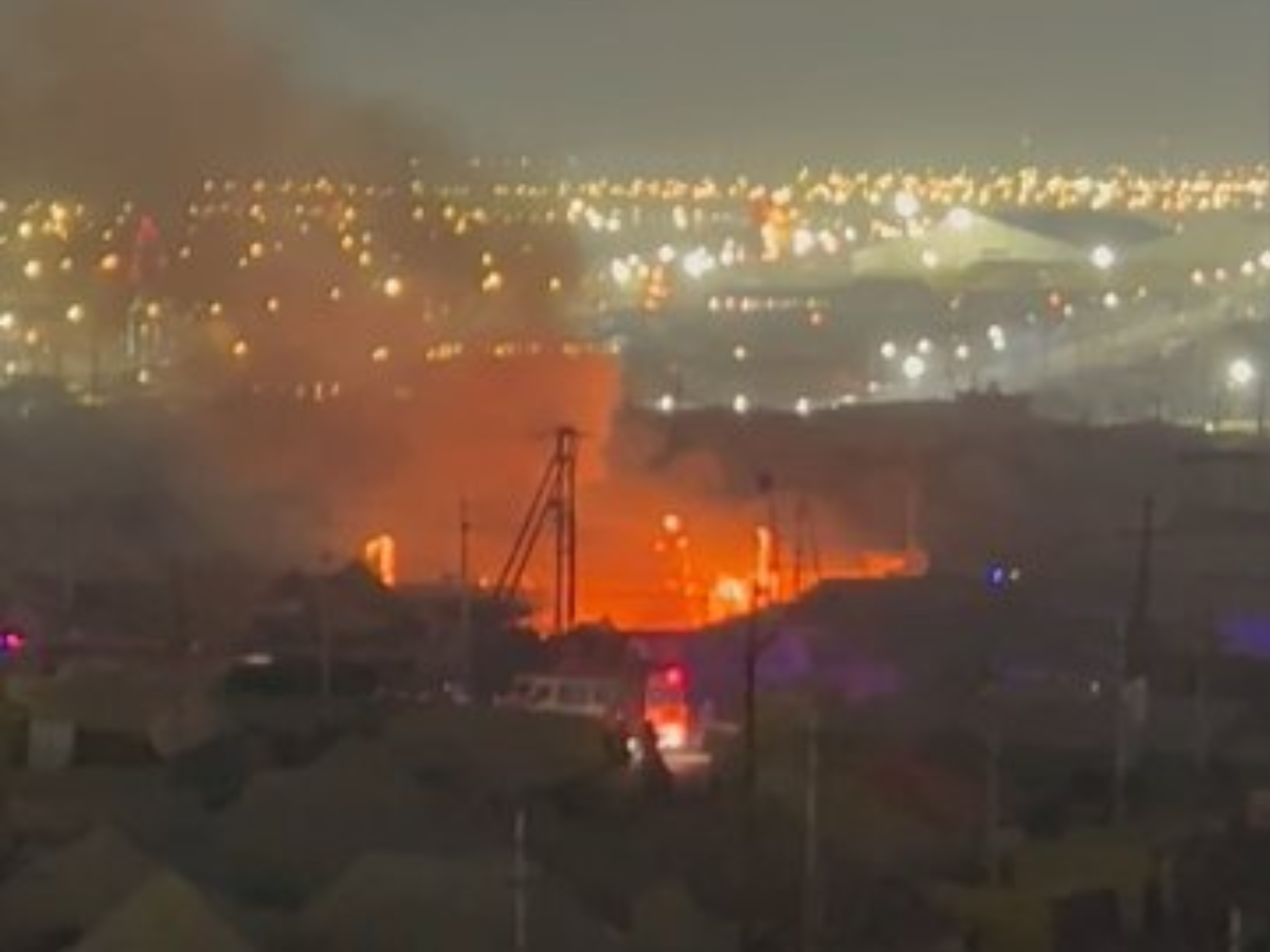 Magh Mela Fire