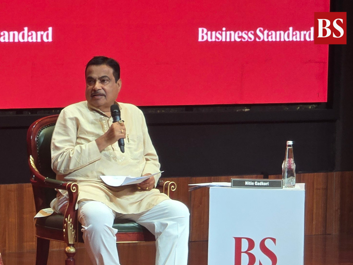 Nitin Gadkari at BS Manthan