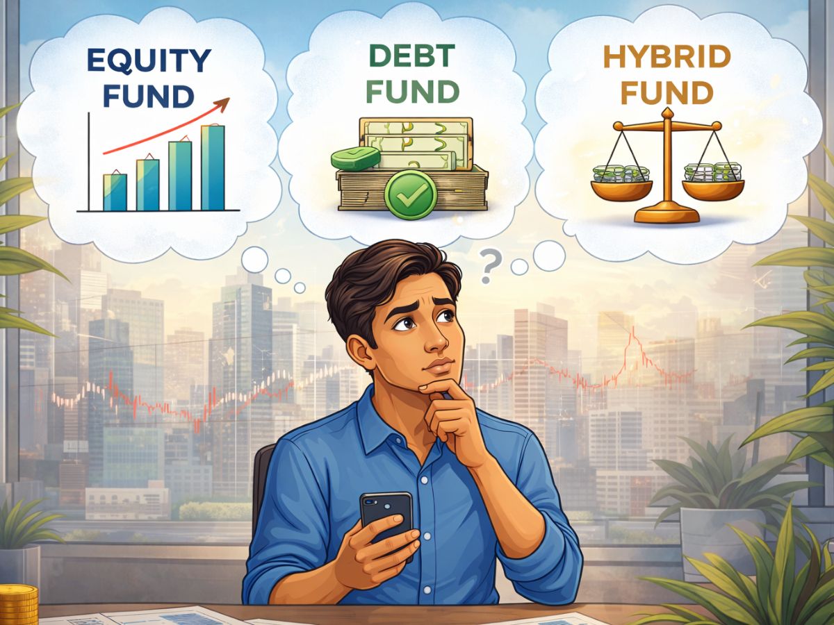 equity, debt, hybrid funds