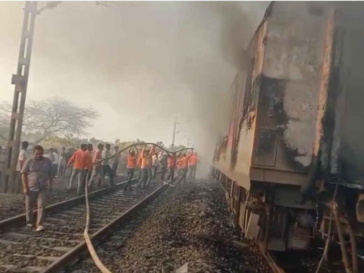 Rajdhani Express Fire