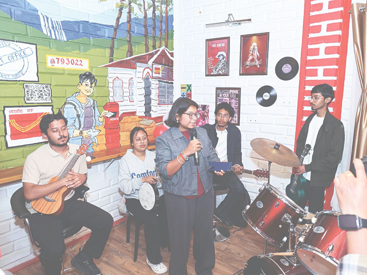 नॉर्थ ईस्टर्न हिल यूनिवर्सिटी, ​शिलॉन्ग में हाल में एन-जेन इंडिया पोस्ट ऑफिस का उद्घाटन किया गया। फोटो: डाक विभाग